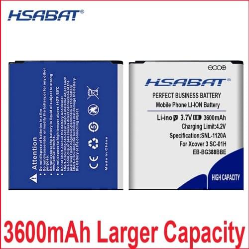 Top brand 3600mAh Battery for Samsung EB-BG388BBE Galaxy Xcover 3 G388 G388F G389F G388D N533 SC-01H