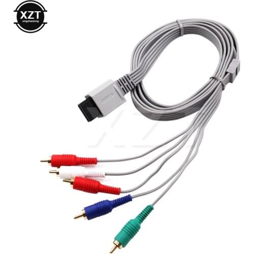 Hot sale Component 1080 P HDTV AV Audio Adapter 1.8m Cable Cord Wire 5 RCA AV Cable for Nintendo Wii Wi i U console newest