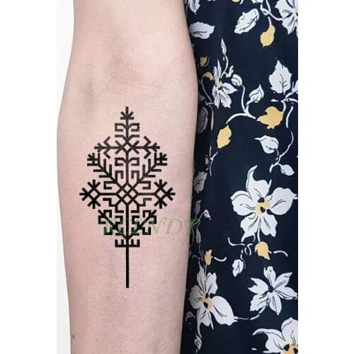 Waterproof Temporary Tattoo AUSTRAS KOKS Latvia symbol tatto stickers flash tatoo fake tattoos for girl women men
