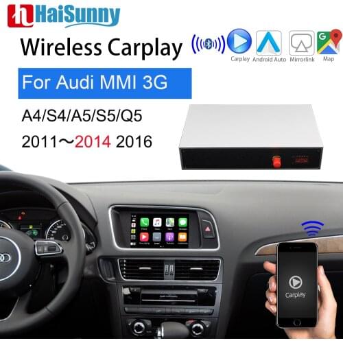 Wifi Wireless Carplay Retrofit Support Multimedia Screen GPS Navigation Reverse Camera For 2010-2014 2015 Q5 S5 A5 S4 Audi A4 B8