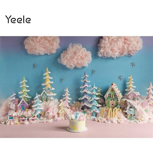 Yeele Baby Birthday Cake Smash Party Christmas Tree Photography Backdrop Photographic Decoration Backgrounds For Photo Studio