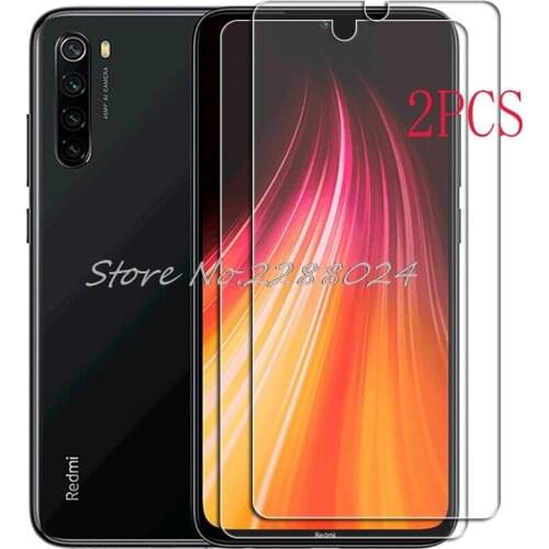 2PCS FOR Xiaomi Redmi Note 8T Tempered Glass Protective On Note8T M1908C3XG Screen Protector Film Cover