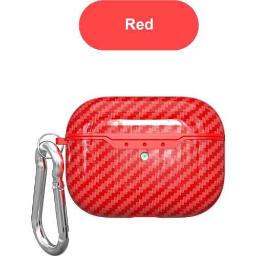 TPU Protective Case Cover For Apple AirPods Pro Shockproof Earphones Cases For Air Pods Pro 2019 with Keychain Protector Shell