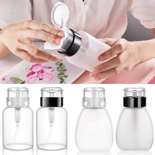 1pcs 250ml Nail Art Bottle Empty Pumping Dispenser Cleanser Polish Remover Tool Split Bottle New