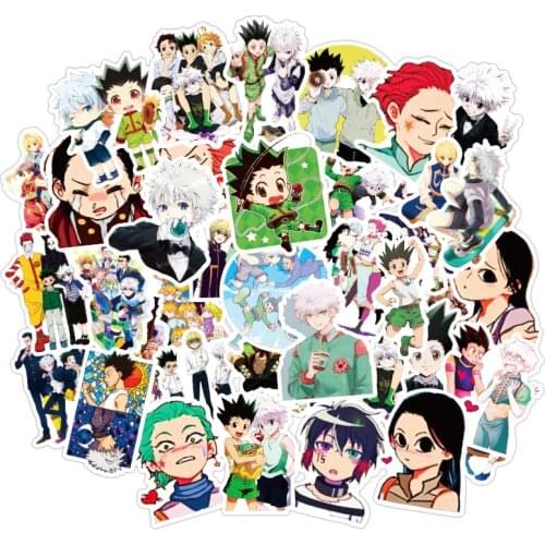 10/30/50pcs/pack HUNTER×HUNTER Japanese anime Stickers For Furniture Wall Desk Chair Toy Car Trunk Computer Decal Motorcycle Etc