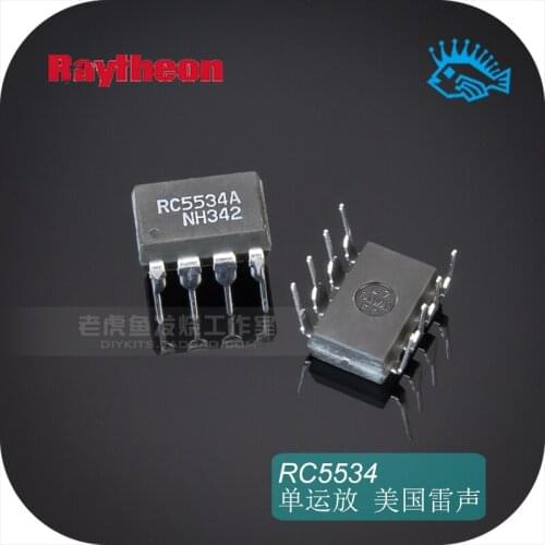 2pcs/20pcs RC5534AN Single-player vocal warm-hearted Raytheon convertible dual op amp