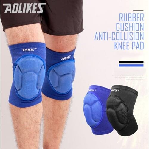 2pcs Men Fitness Outdoor Sports Knee Pads Support Patella Guards Gym Protector Shock Absorption Cushion Protective Gear Exercise
