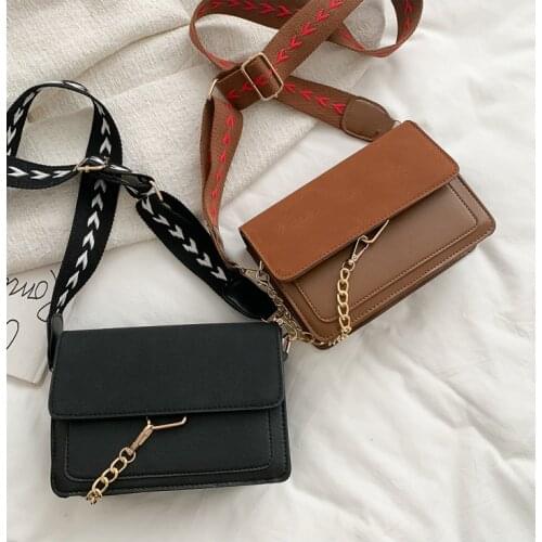 2021 High Quality Brand New Womens Designer Crossbody Bag Fashion Casual Small Square Bag Wild Crossbody Bags Solid Color