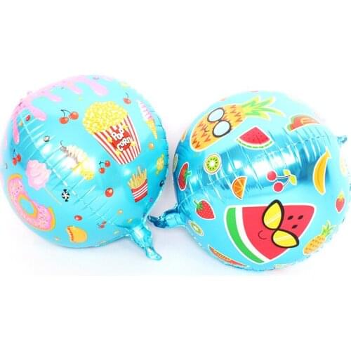 22 inch 4D fruit gourmet balloon gourmet carnival holiday party wedding decoration arrangement mirror balloon wholesale