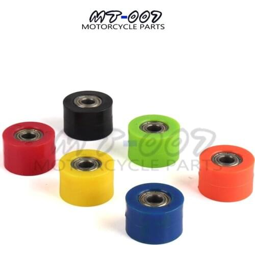 8mm 4 colors Drive Chain Pulley Roller Slider Tensioner Wheel Guide For Street Bike Motorcycle ATV Guide Pulley
