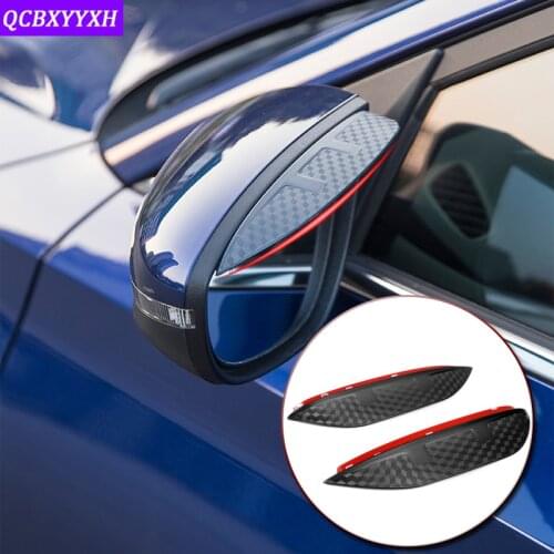 Car-styling For BMW 1/3/5 Series X1 X3 X5 2009-2019 Car Rearview Mirror Eyebrow Rain Gear Shield Anti-rain Cover Auto Stickers