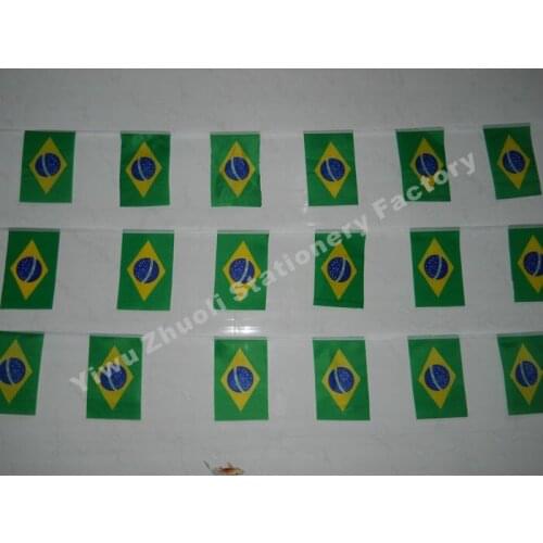 5 Meter Long 21*14CM Barzil Banners String Flags Decorative Flag Banner Team Fans Supplies Free Shipping