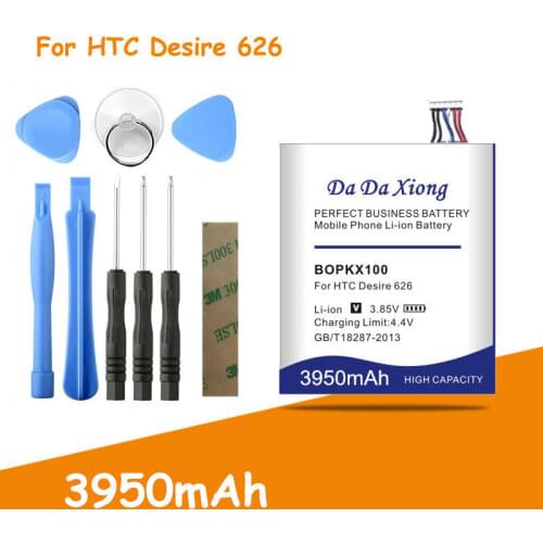 Free shipping 3950mAh BOPKX100 B0PKX100 Phone Battery for HTC Desire 626 D626W D626T 626G 626S D262W D262D A32 + free tools