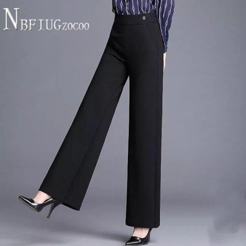 Wide Leg Women Spring Autumn High Waist Women Pants Loose Easy To Match Korean Slim Female Trousers
