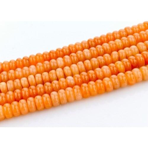 Natural Red Dongling New Stones Abacus Flat Ball Loose Beads 4mm Beadwork Semi-precious Jewelry Make Necklace DIY Bracelet 39cm