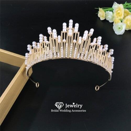 CC Hair Crown Women Hairbands Wedding Hair Accessories Engagement Jewelry Bridesmaids Headdress Tiaras and Crowns Diadems YQ74