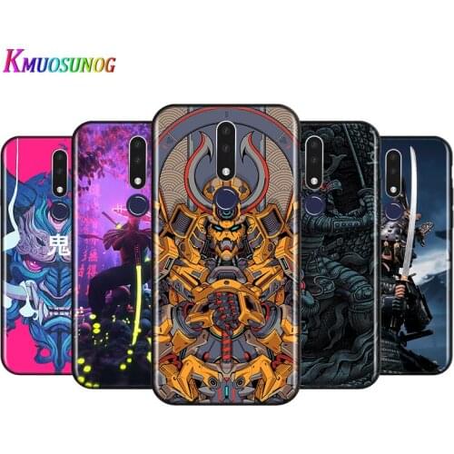 Bright Black Cover The samurai Ninja for OPPO Reno 4 3 Pro 10X Zoom 2 Z F ACE X2 Pro 5G A5 A9 2020 Phone Case