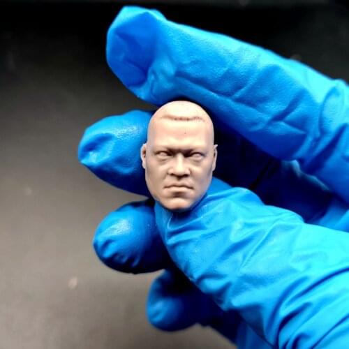Blank 1/12 Scale Mr. Noland Head Sculpt Unpainted Fit 6" ML Figure