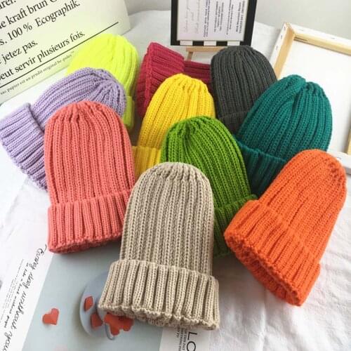 Baby Knitted Kids Beanie Cap Infant Newborn Baby Boy Girl Hat Warm Children Autumn Winter Girls Hat For Kids Toddler Bonnet Cap
