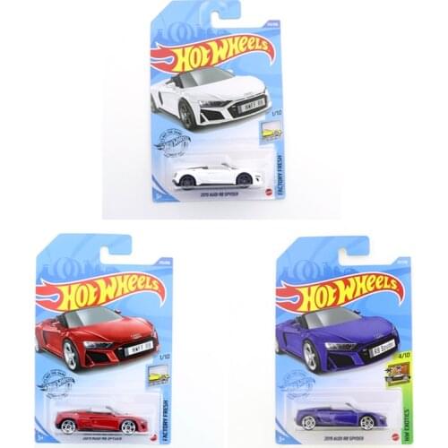 2021 Hot Wheels 1:64 Car 2019 AUDI R8 SPYDER Mini Alloy Coupe Collector Edition Metal Diecast Model Cars Kids Toys Gift
