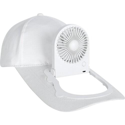 Fan Cap Summer Fashion Outdoor Foldable Rechargeable Cap Quiet and Comfortable Outdoor Portable Fan Hat USB Rechargeable