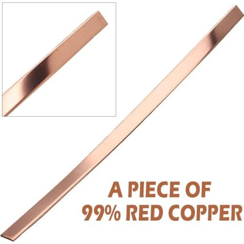 99% High Purity Copper Strip T2 Cu Metal Sheet Plate Pure Copper Bar for DIY CNC PCB Kit Laminate Circuit Board 1.5mm*10mm*250mm