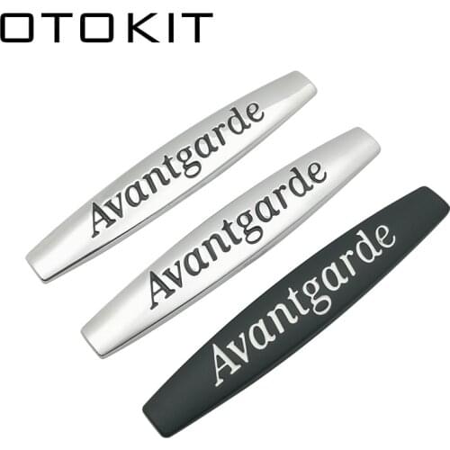 1Pcs Metal Avantgarde Car Fender Side Emblem Badge Decal Rear Bumper Trunk Sticker for Mercedes-benz Mercedes Benz Car Styling