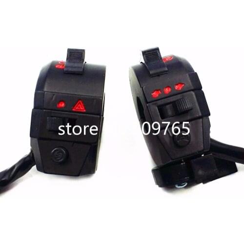 Motorcycle 7/8'' 22mm Control Left Right Switch Light Turn Signal Horn For Honda Kawasaki Suzuki Yamaha KTN Dirt Bike ATV
