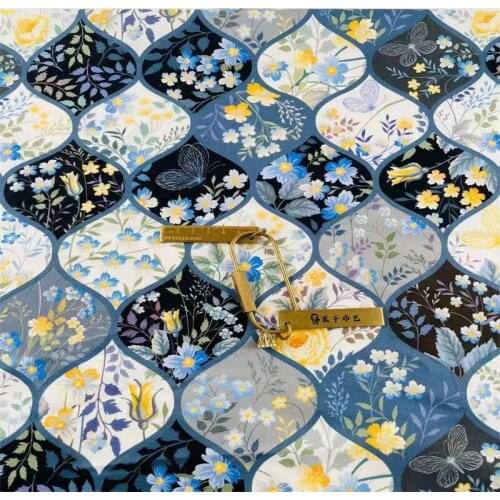 Cartoon Small Flowers Print 100% Cotton Fabric for Girl Clothes Hometextile Cushion Cover Curtain DIY 105cm Width