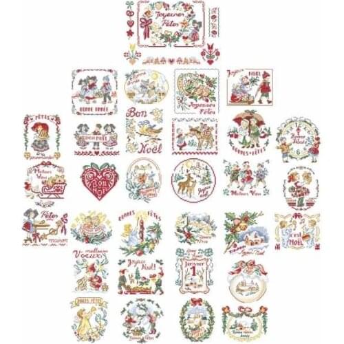 14/25/22CT/28CT Cross Stitch Kit Package Greeting Needlework Counted Cross-Stitching Kits Counted Cross stich Painting