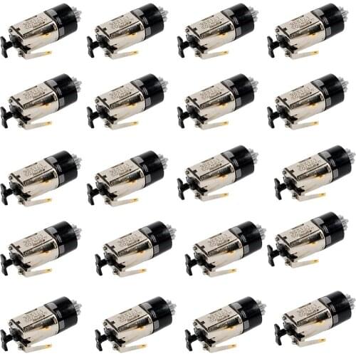 LOW PRICE !! 20pcs DIY robot Micro DC motor gear reducer DC3V/50 rpm
