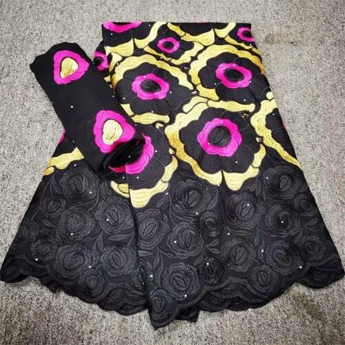 Latest Design Swiss Voile Lace In Switzerland High Quality Cotton 7yards Nigerian Dry Lace Fabric African Voile Lace y21-80