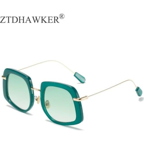 2021 New Metal Personalized Fashion Oval Sunglasses Womens Fashion Show Colorful Sexy Temperament Glasses UV400