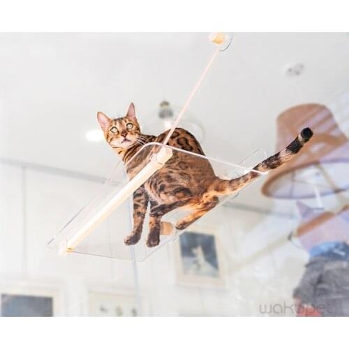 Cat springboard transparent cat bed sucker hanging nest window hammock nest common windowsill glass cat supplies pet products