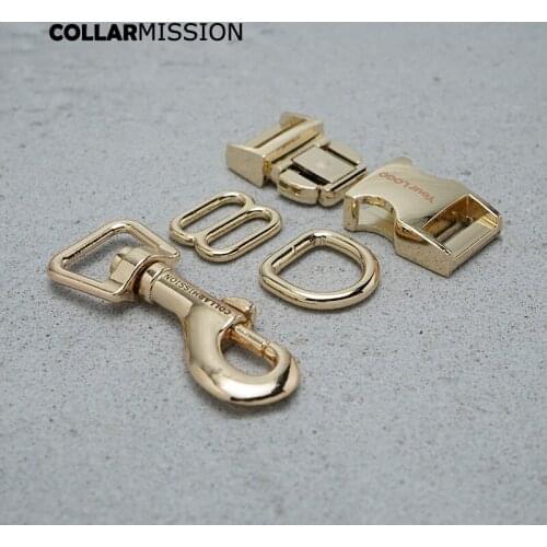 Engraved buckle, We provide laser engraving service customize LOGO 15mm customized dog collar Bag Backpack durable DIY parts