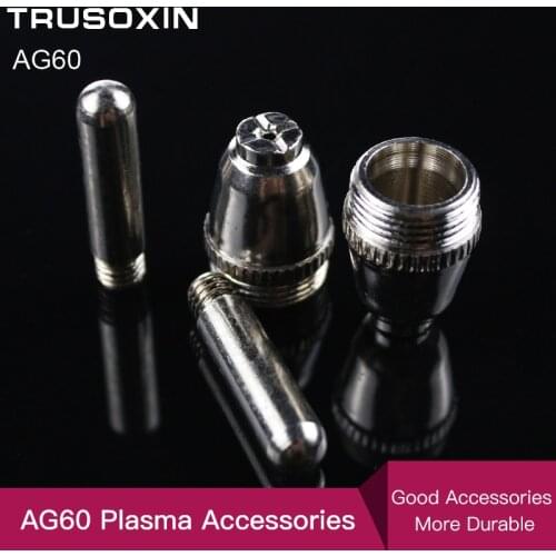 20PCS Air Plasma Cutter AG-60 Cutting torch/gun Head Consumable For CUT40/50/60A Accessories Tips Electrodes
