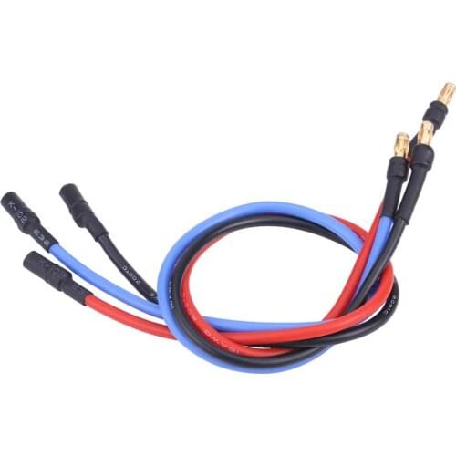 3Pcs/Set RC Silicone Cable Electronic Speed Controller ESC Motor 30cm Silicone Cable with 3.5mm Banana Connector Wiring Wires