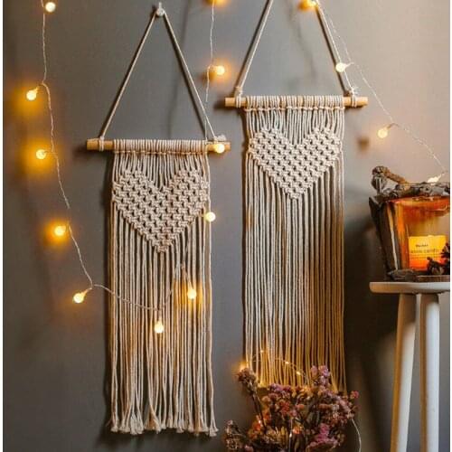 Nordic Tapestry Hand-Woven Indoor Wall Background Decoration Decorations B&B Bedside Entrance Hanging Ornament