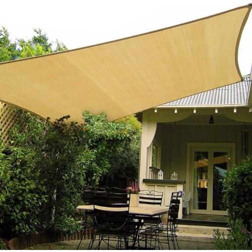 Sun Shade Sail Canopy UV Block Rectangle Sand Sun Shade Sail for Outdoor Patio Garden Courtyard awning