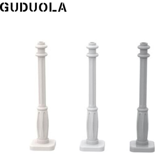 Guduola Special Brick 2039 Lamp Post 2x2x7 with 6 Base Grooves MOC Build Educational DIY Toys Parts 10pcs/LOT