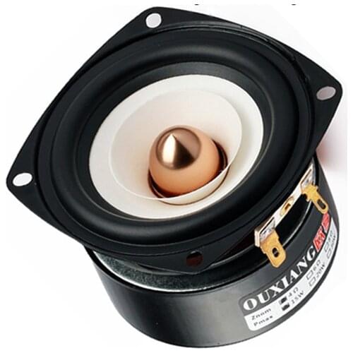 Ultra-high performance 3-inch bullet head anti-magnetic square full-range stereo bass HIFI speaker For car Home desktop audio