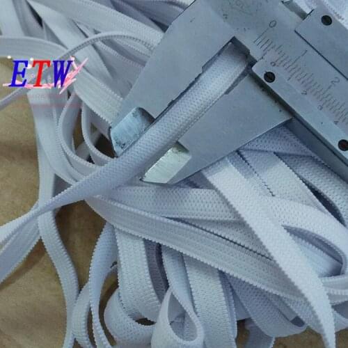 7mm The thicken White Knitting Elastic Tape, Elastic Webbing cord 40 yards/Roll for wholesale and retail Free shipping
