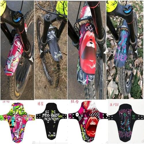 Bicycle Mudguard lightweight Rear Tire Front Fork Fenders Mountain Bike Graffiti Fenders Cycle Part Bicycle Accessories