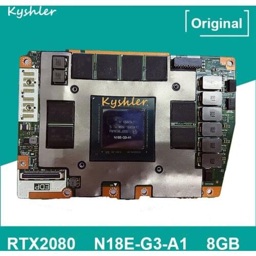 Original RTX2080 RTX 2080 8GB DDR6 Video Graphics VGA Card N18E-G3-A1 For ALIENWARE Area-51m Fully Tested