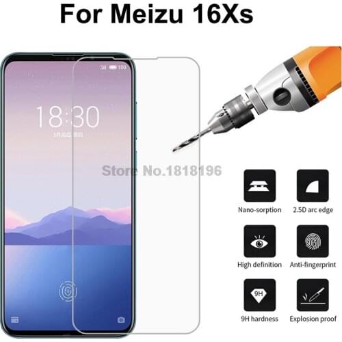 Tempered Glass For Meizu 16Xs Glass Screen Protector 2.5D Explosion proof Glass Cover For Meizu 16Xs Protective Phone Case Film