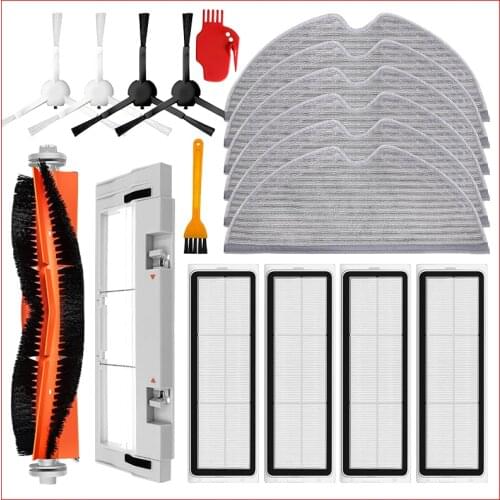 Sweeping Moping Hepa Filter Main Side Brush Mop Rag Replacement For Xiaomi Mijia 1C 1T / STYTJ01ZHM Robotic Vacuum Cleaner Parts