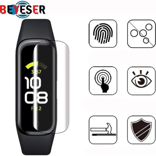 2PCS Soft TPU Clear Smartband Protective Film For Samsung Galaxy Fit 2 SM-R220 Smart Wristband Fit2 R220 Screen Protector Cover