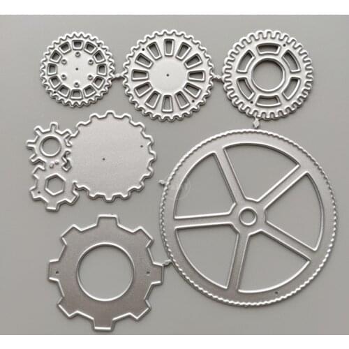 2021 Car Tires Metal Cutting Dies DIY Scrapbooking Paper Photo Album Crafts Mould Cards Embossing Mold Stencils for Decor