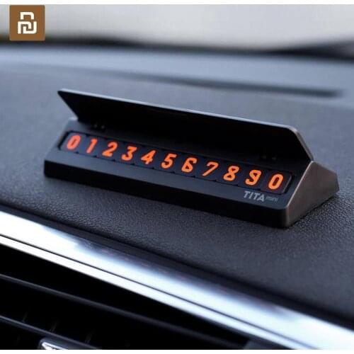 HOT Original Youpin Tita Temporary Stop Sign Car parking Card number Multinational phone numbers Auto accessories