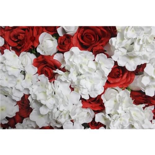 SPR artifical flowers making for home decoration yiwu wholesale mix rose & hydrangea flower head backdrop decoration flower wall